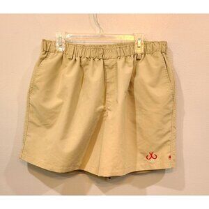 Montauk Tackle Co. Shorts Men's XL Dockside Swim Trunks Khaki Tan Above Knee